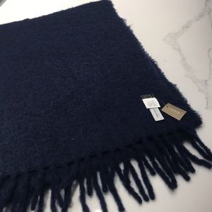 New J. Crew navy scarf